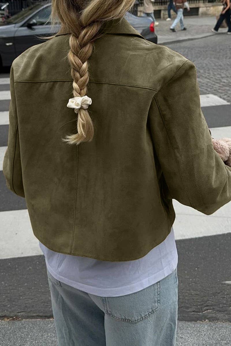 CWOCO00198_COMMUTER BUTTON SOLID COLOR LONG-SLEEVED JACKET