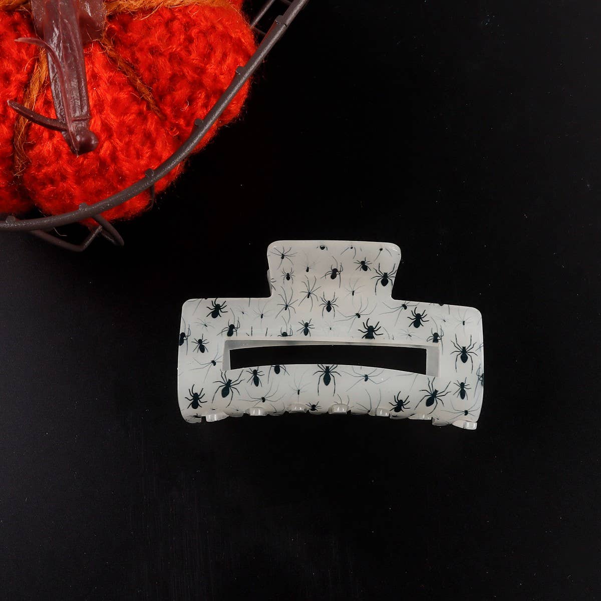 CWAHA1618_HALLOWEEN FUN RECTANGLE HAIR CLAW CLIP
