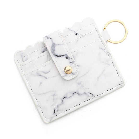 Leather Card Case with Keychain & Coin Compartment_CWAB4933