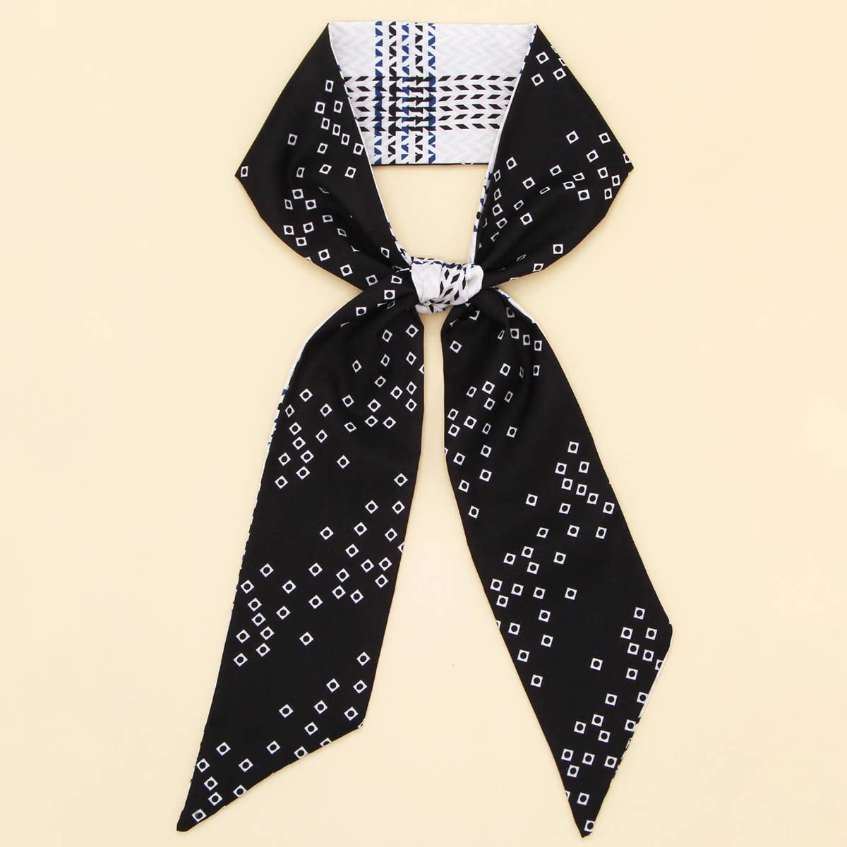 Floral Letter Ribbon Scarf for Hair and Bag