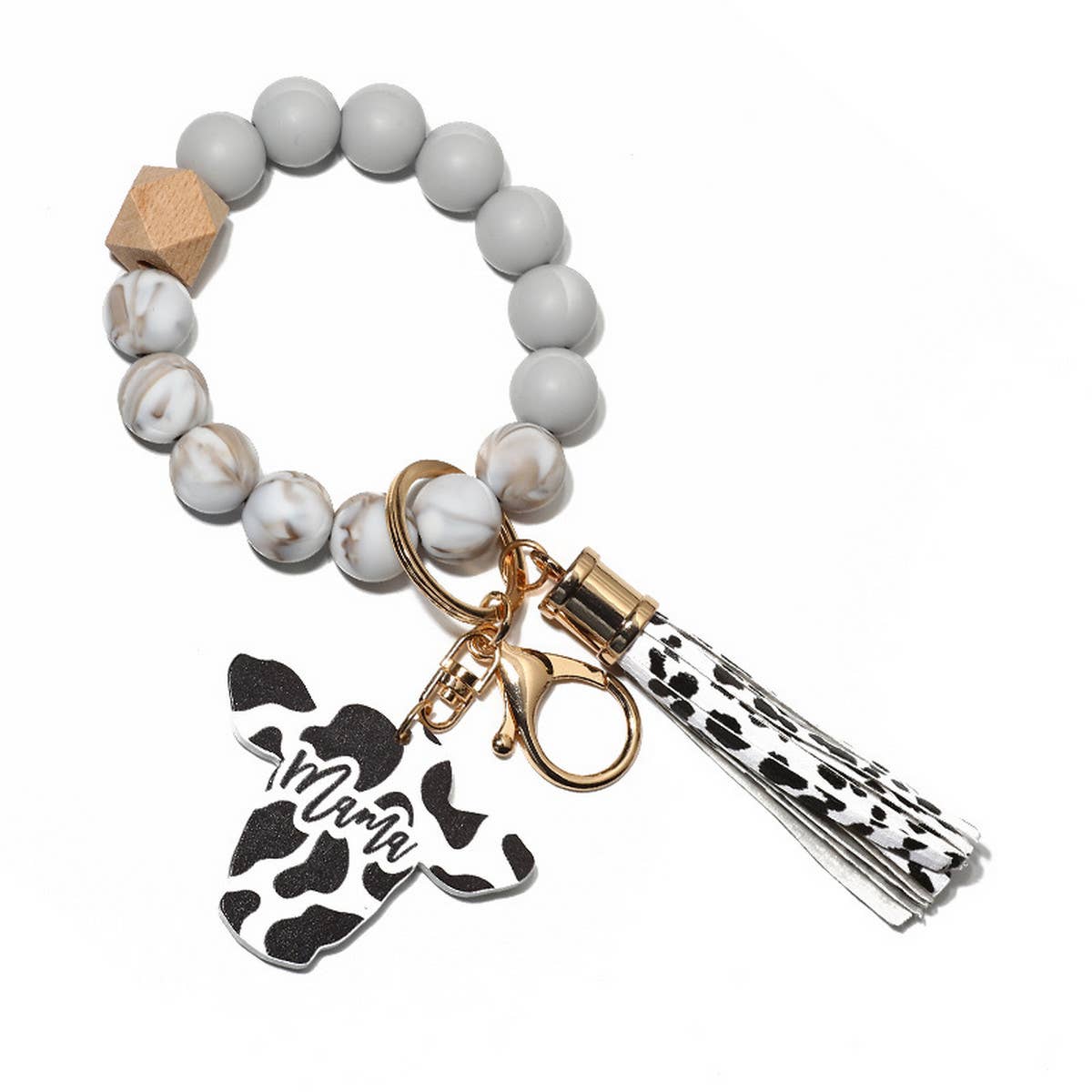 BULL HEAD WESTERN STYLE BRACELET KEYCHAIN_CWMM1289