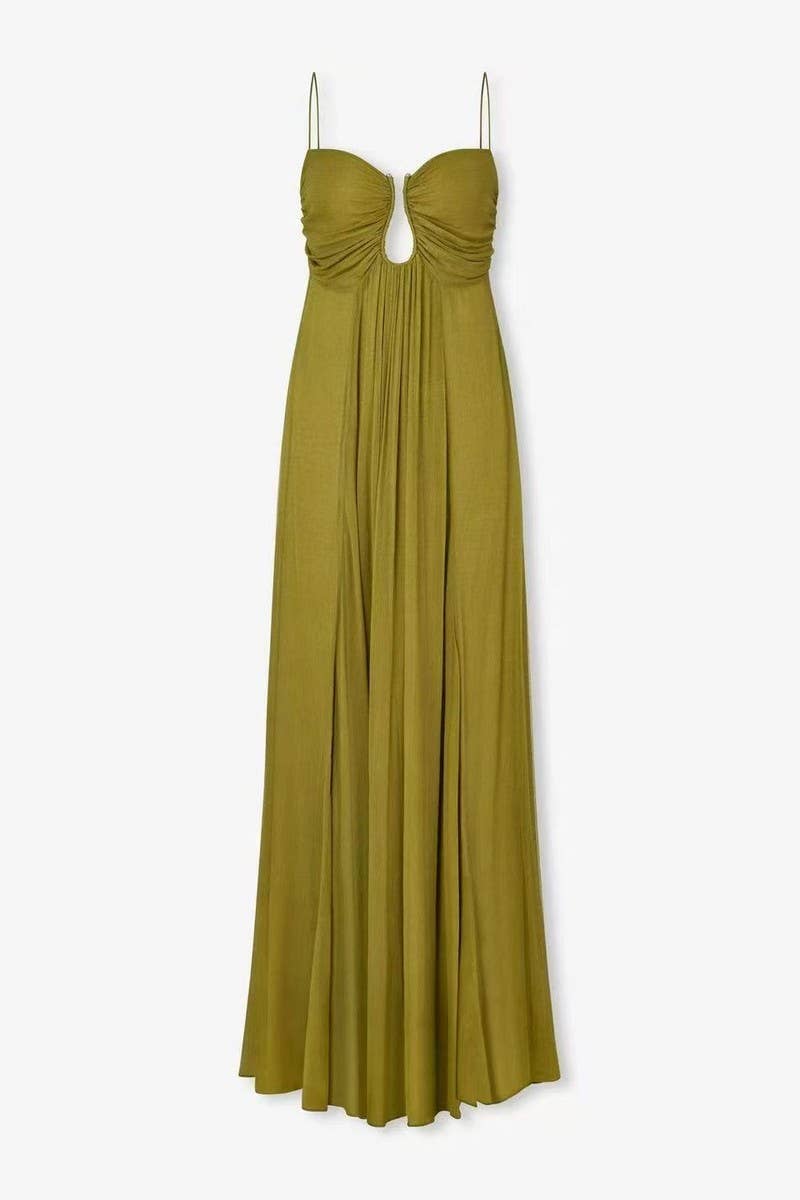 CWDMD6098_SEXY SLIM FIT FLOWY MAXI SPAGHETTI STRAP DRESS