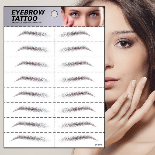 6D Waterproof Eyebrow Tattoo Stickers Realistic_CWMM8264