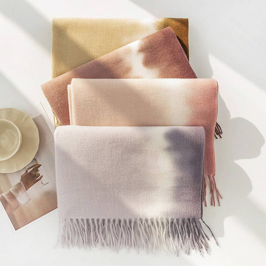 Chic Cashmere Feel Scarf - Faux Wool Winter Shawl_CWASC0435