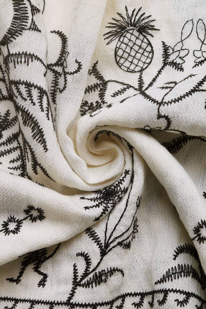 CWDSD8332_V-NECK RUFFLED PLEATED FLORAL MINI DRESS