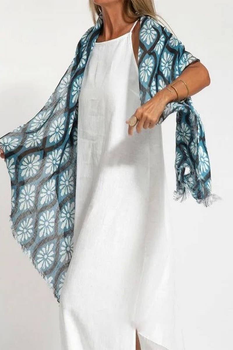 CWDMD01027_CASUAL COTTON AND LINEN SLIT SUSPENDER DRESS