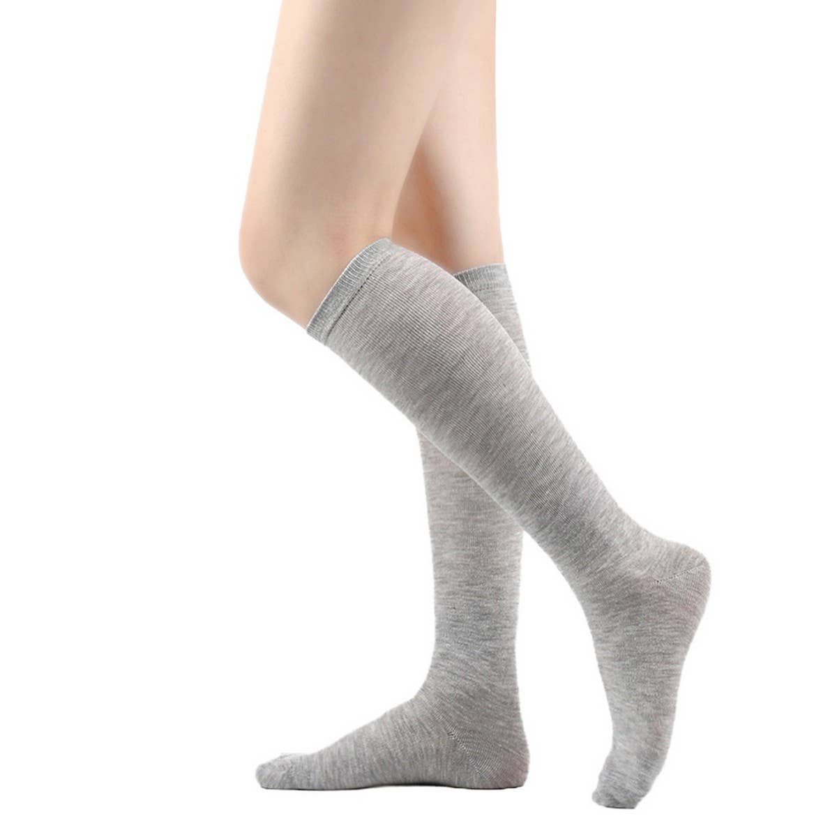 CWMS02670_STRIPED KNEE HIGH SOCKS WOMEN GIRL STYLE