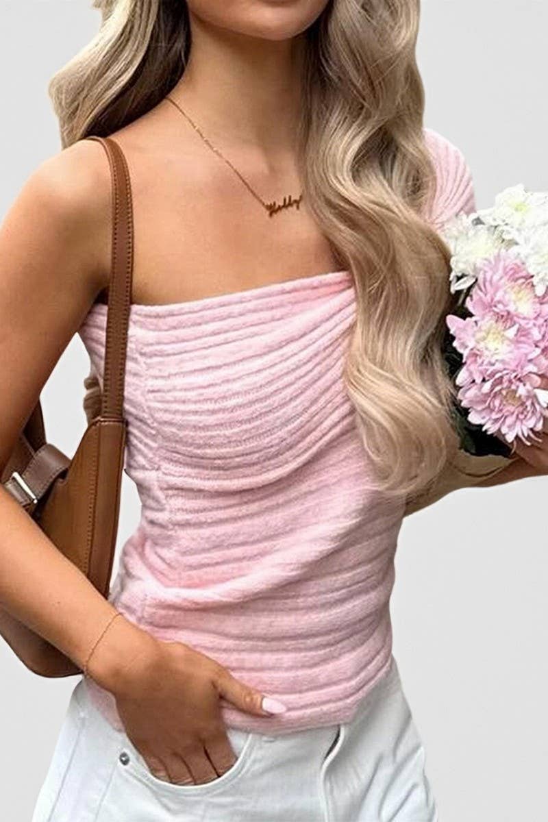 CWOSWS00159_ONE-SHOULDER SOLID COLOR KNITTED SWEATER TOP