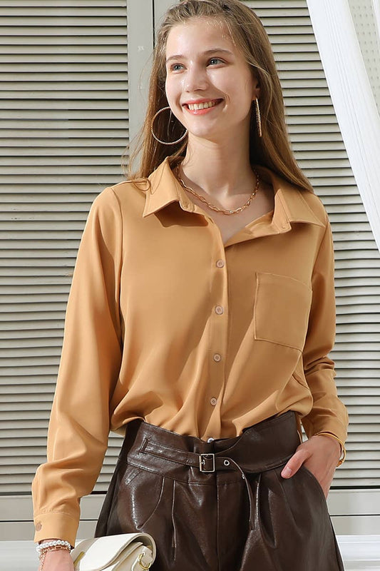 CWTSTL718_Button Down Long Sleeve Collared Shirts