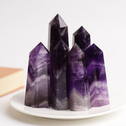 Amethyst Crystal Point Hex Tower_CWMM8102