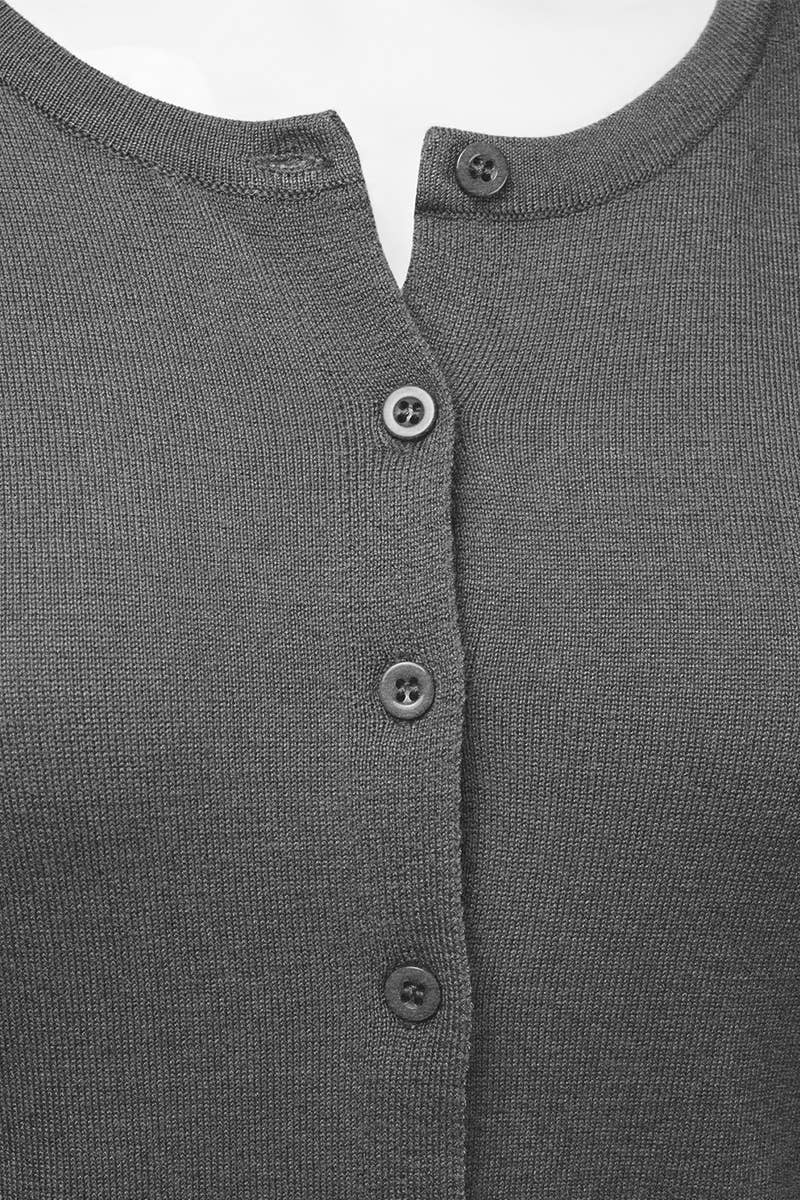 AWOCAL310_Button Down Soft Knit Long Sleeve Cardigan Sweater