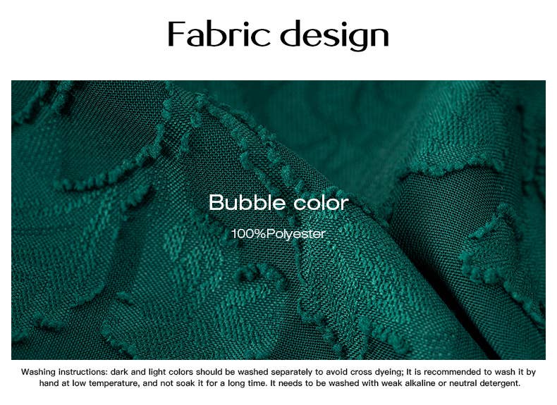 ELEGANT CREW-NECK JACQUARD SHORT DRESS