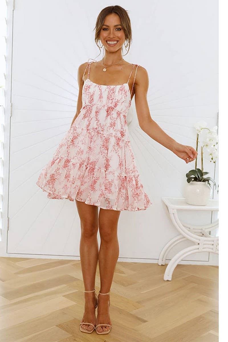 CWDSD3462_SEXY LOW CUT SLEEVELESS MINI DRESS