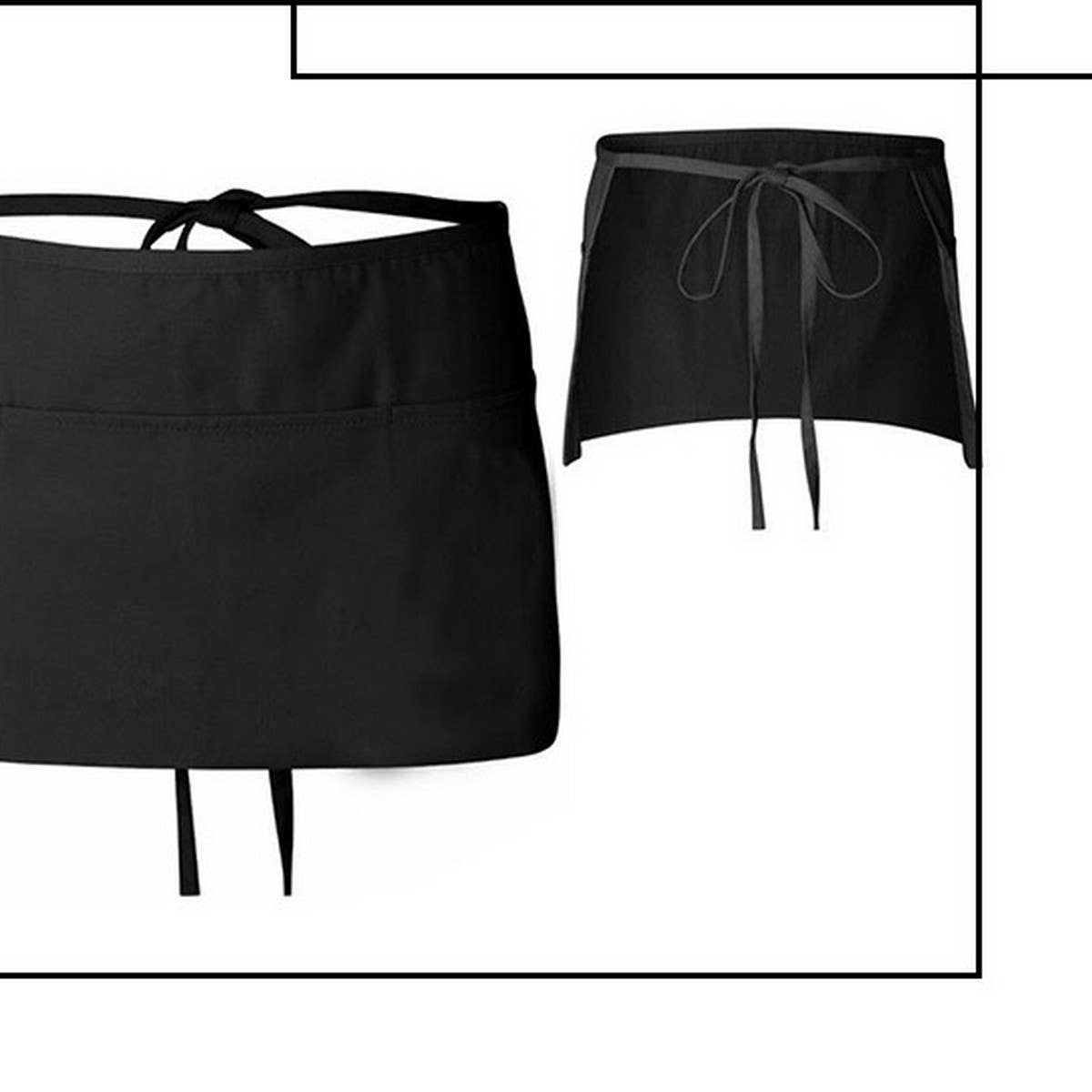 CWAB3992_WATERPROOF OIL-PROOF HALF-LENGTH WORK APRON