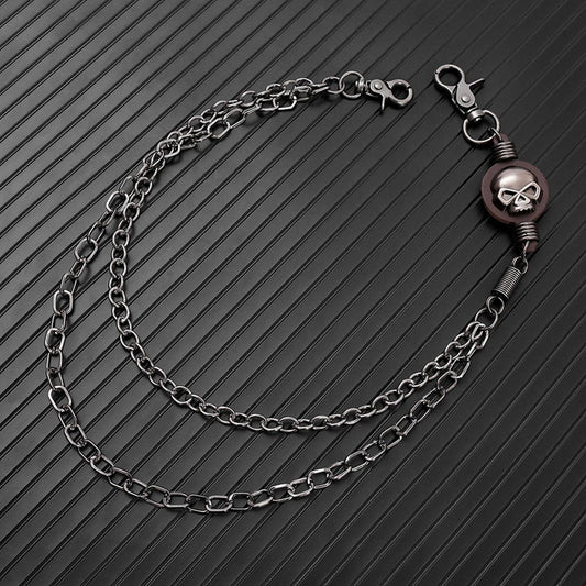 DARK ALLOY SKULL MULTI-LAYER JEANS CHAIN