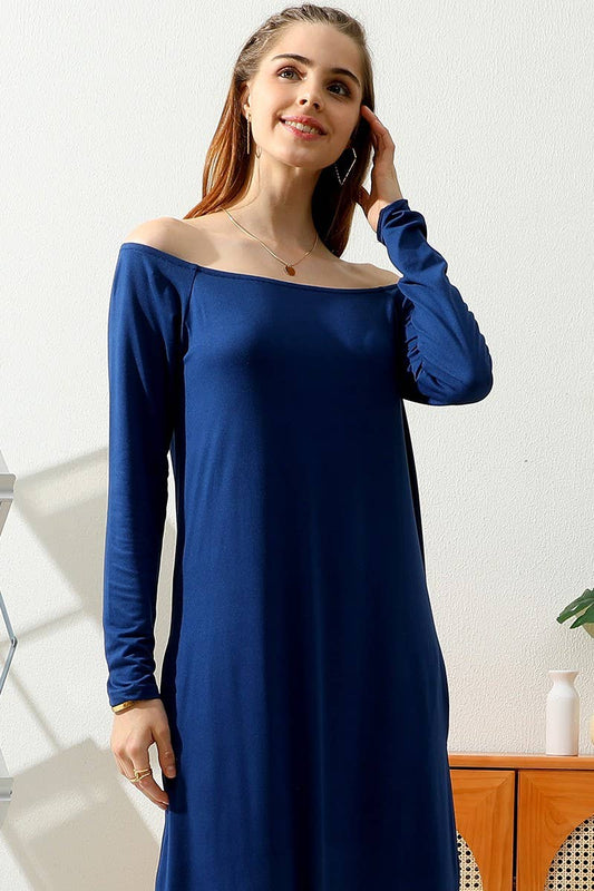 CWDMD817_OFF SHOULDER ROUND HEM MAXI DRESS WITH POCKETS