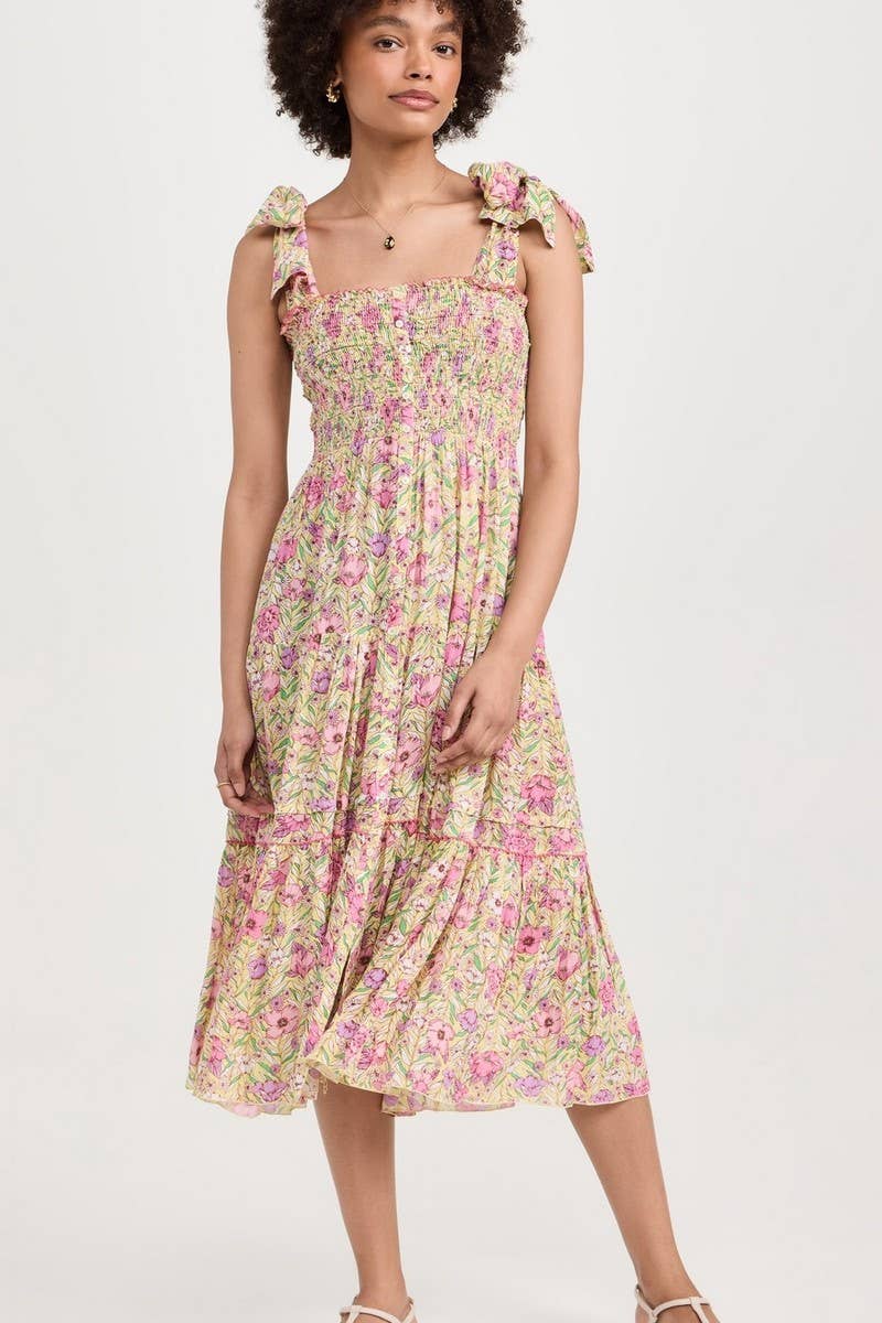 CWDMD6015_STRAPLESS BACKLESS VINTAGE PRINT MAXI DRESS