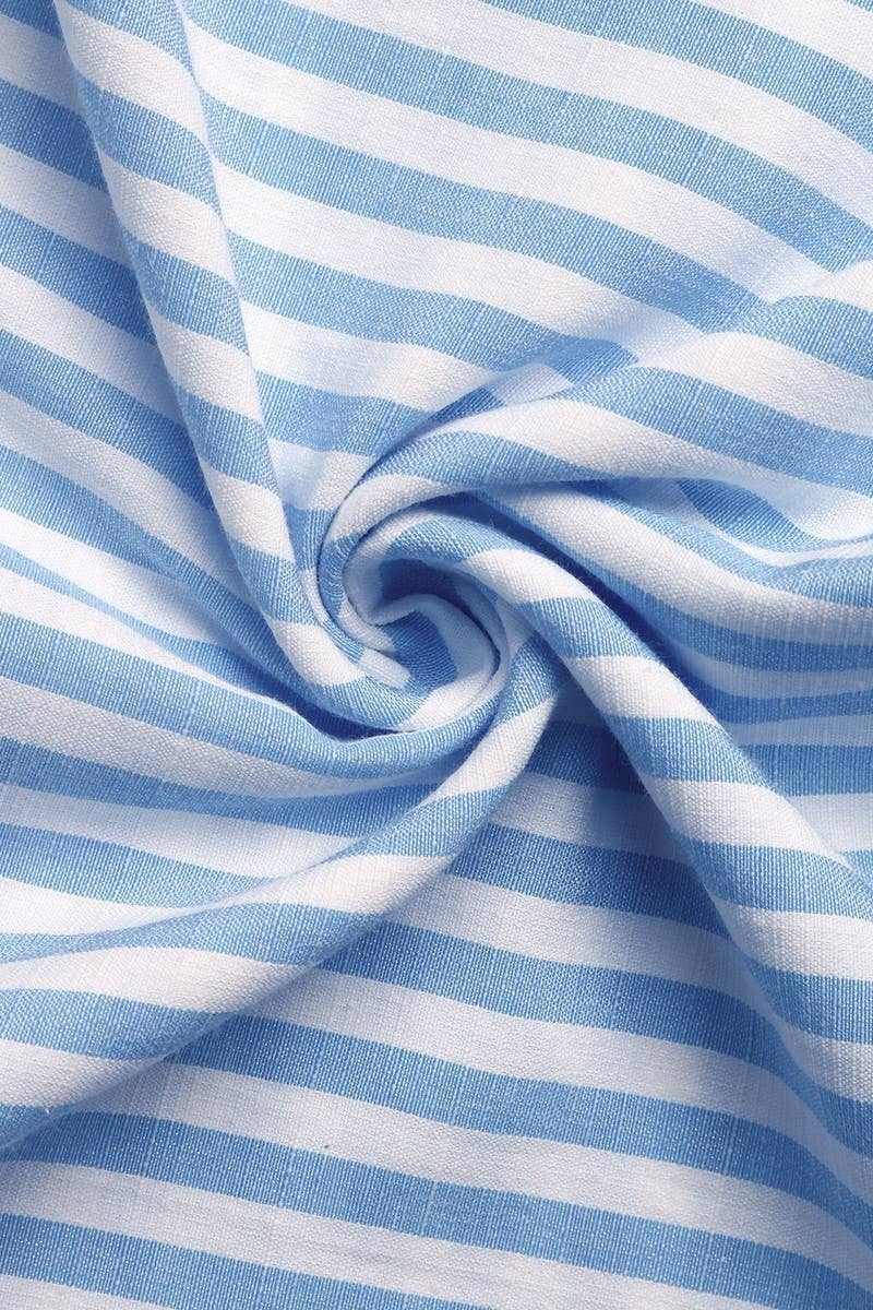 CWTSTL2892_STRIPED PATCHWORK ELEGANT SHIRT TOP