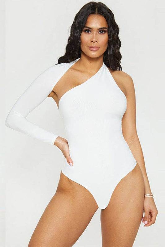 CWSBS0202_SEXY BACKLESS HALTER NECK LONG SLEEVE BODYSUIT
