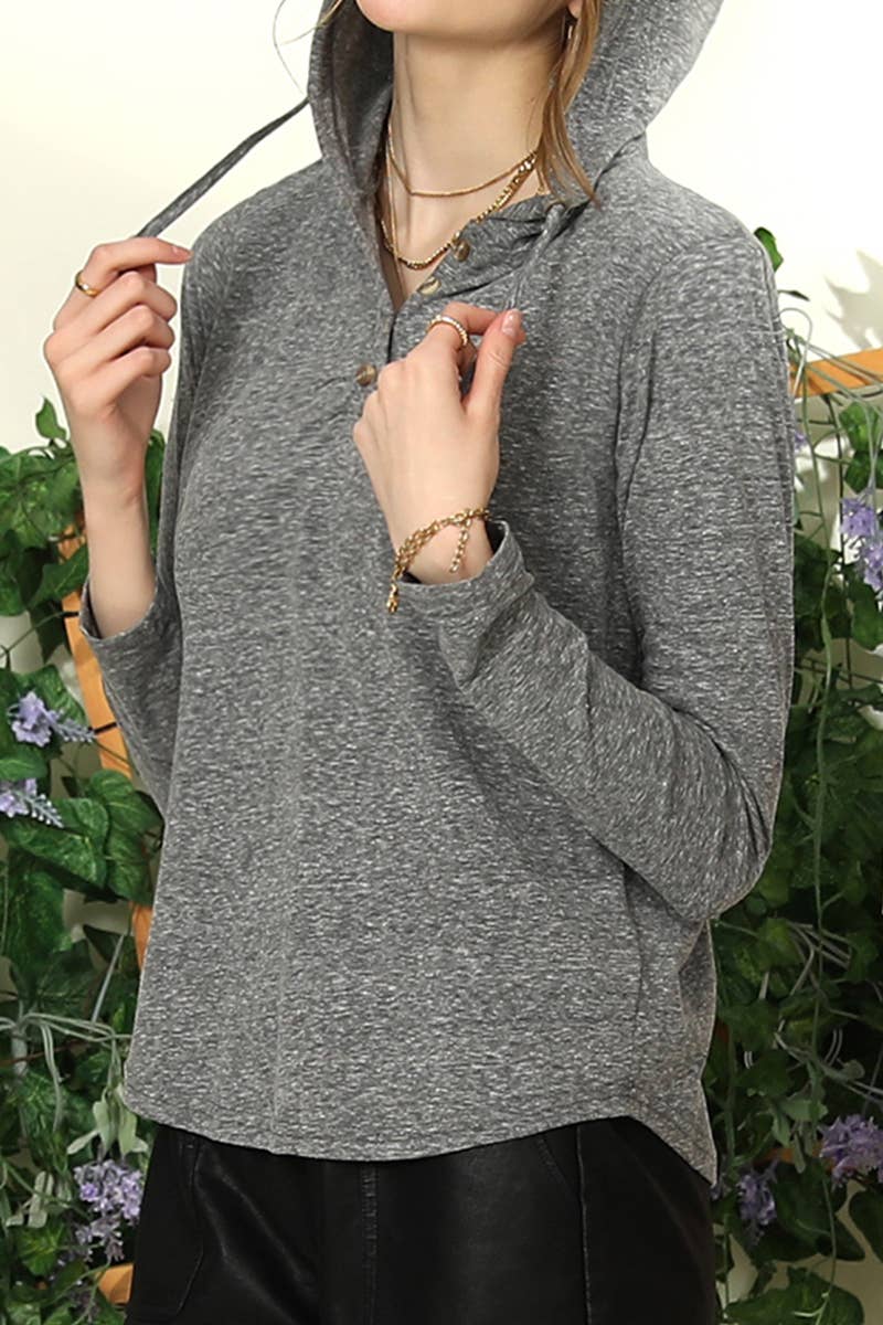 CWTTL1100_HENLEY LIGHT WEIGHT BUTTON DOWN HOODIE TOP