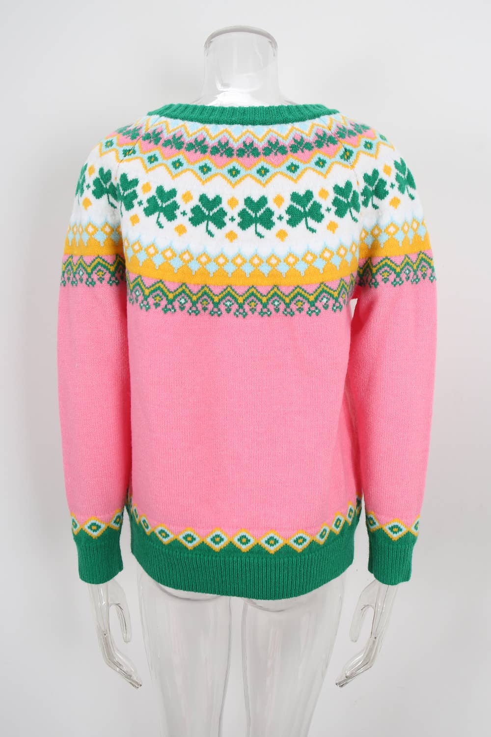Christmas jacquard round-neck pullover sweater