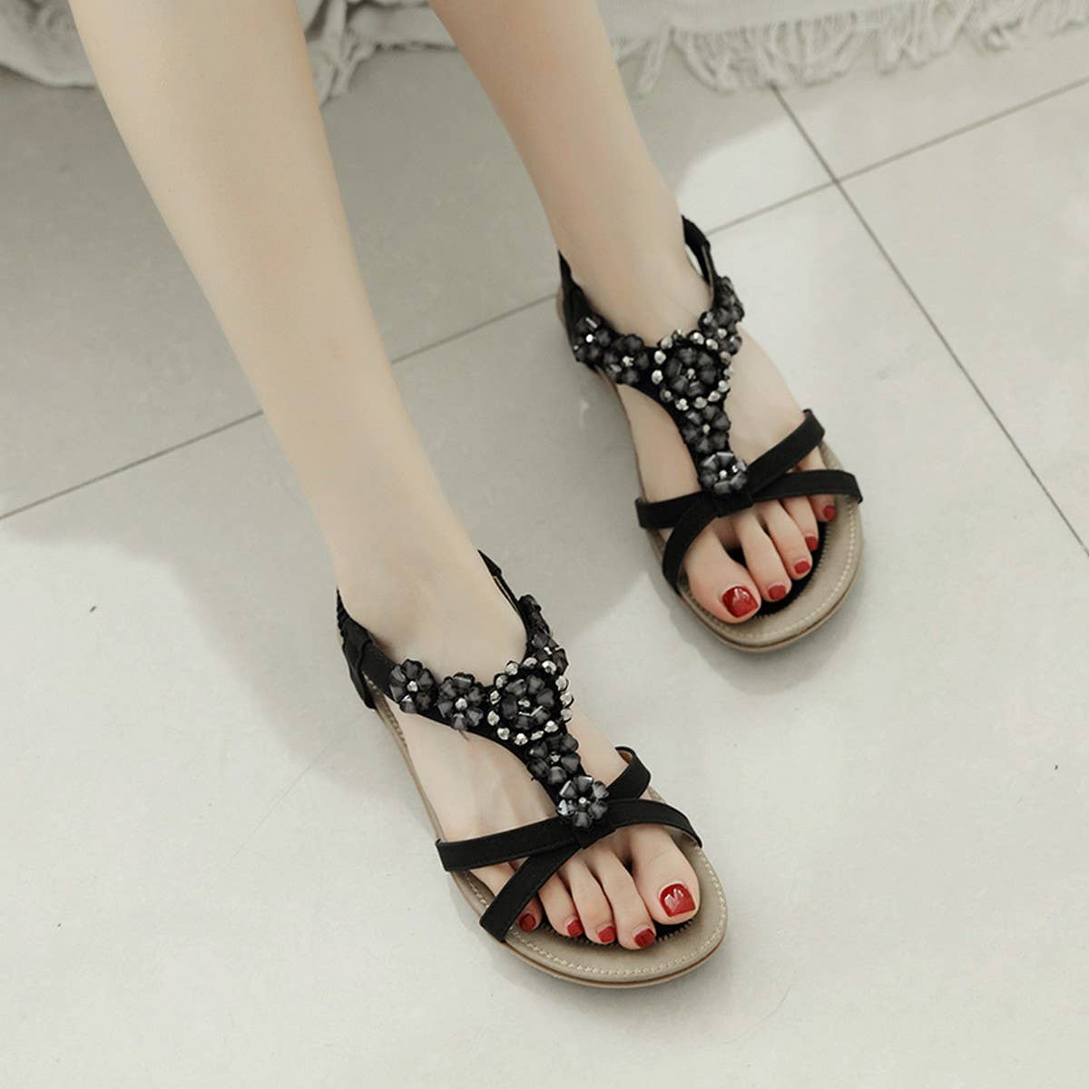 BOHEMIAN FLORAL RHINESTONE SANDALS_CWSHS0482