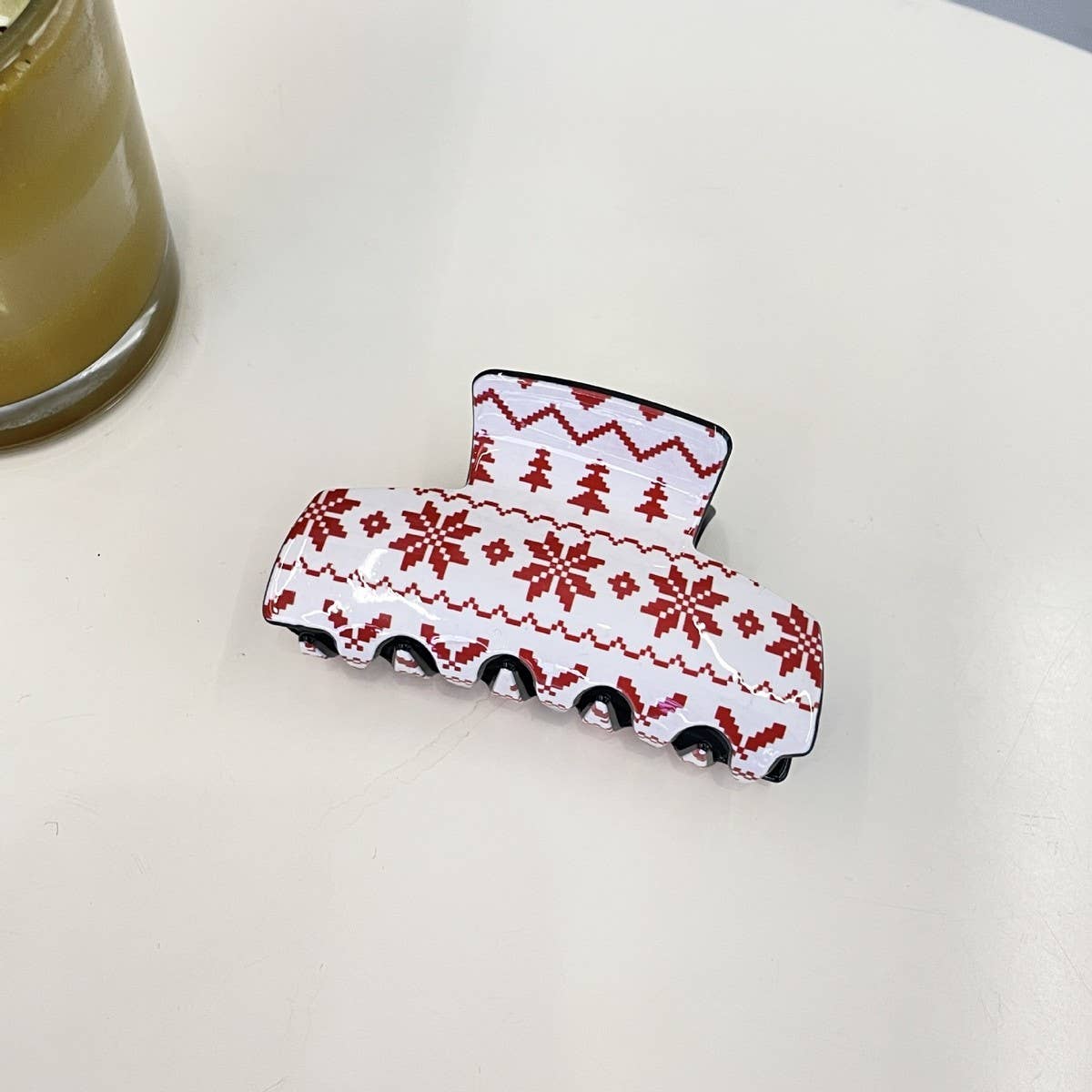 Christmas Reindeer Snowflake Hair Clip Shark Clip