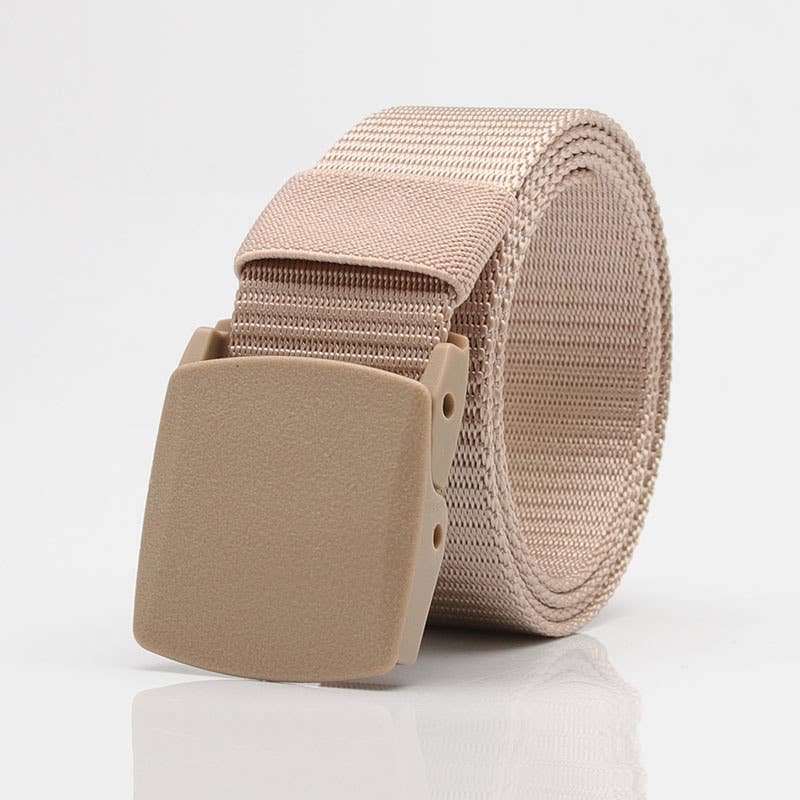 Nylon belt breathable plastic buckle canvas belt