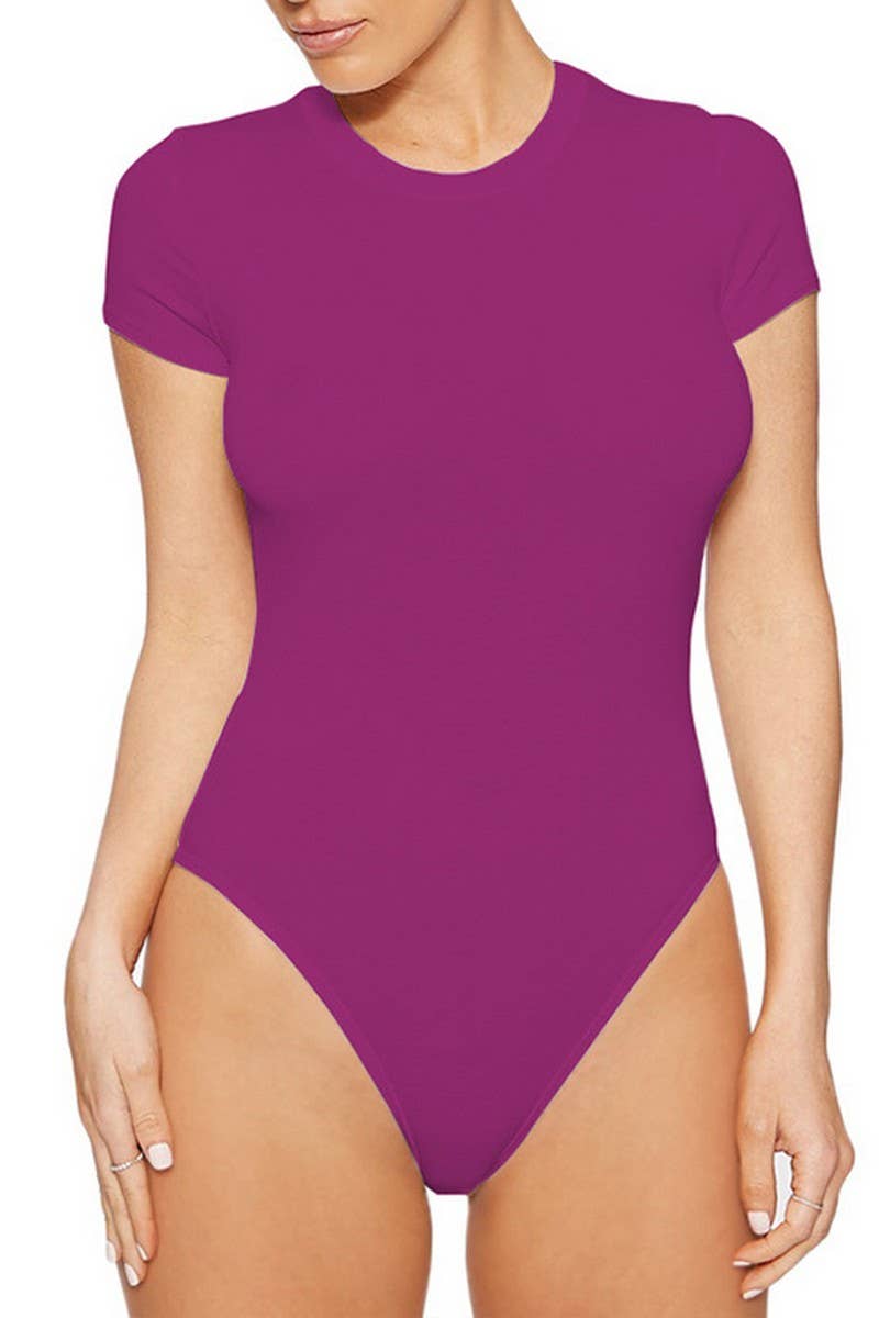 CWSJS1371_SUMMER NEW CASUAL SHORT-SLEEVED TIGHTS