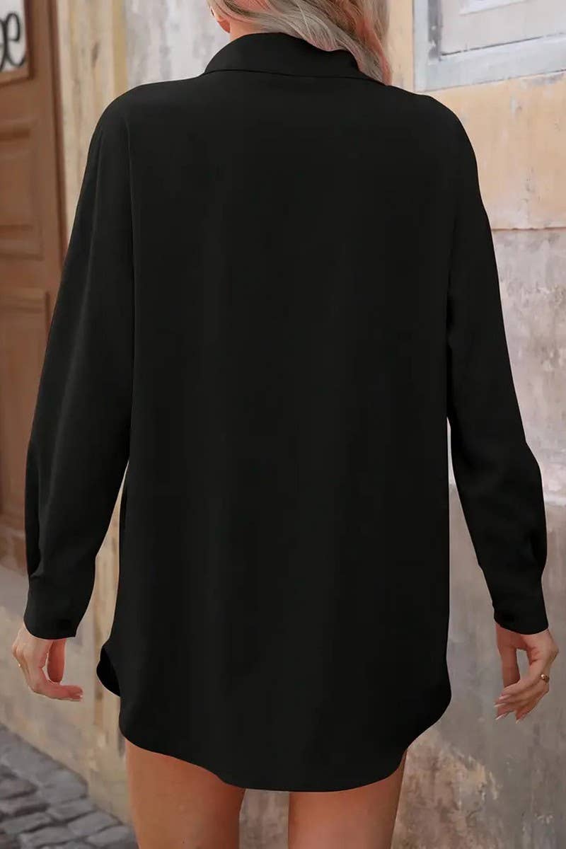 CWTBLL3877_FOUR SEASONS FASHION LOOSE LONG SLEEVE CARDIGAN