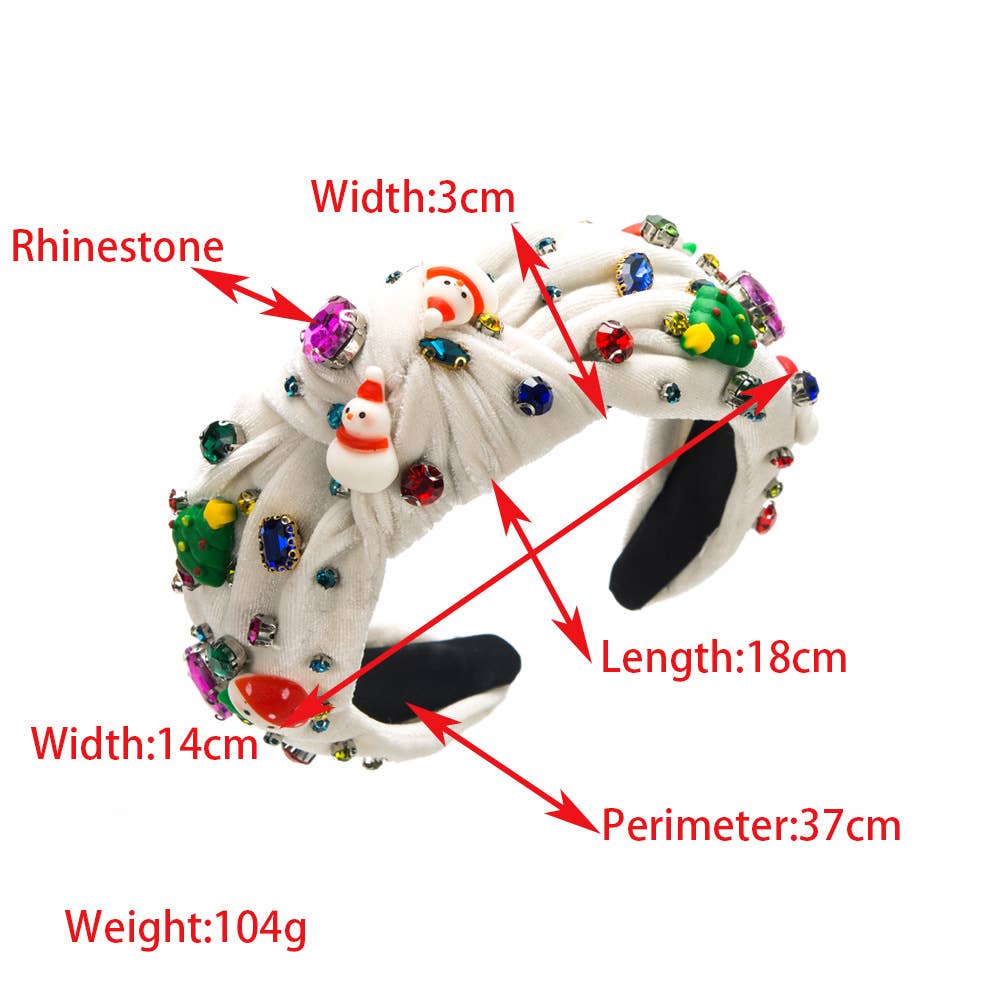 CHRISTMAS HEADBAND PERSONALIZED HEADWEAR