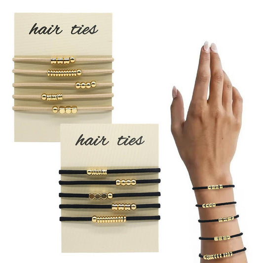 BRAIDED BOHEMIAN CARD HOLDER HAIR SCRUNCHIES_CWAHA2712