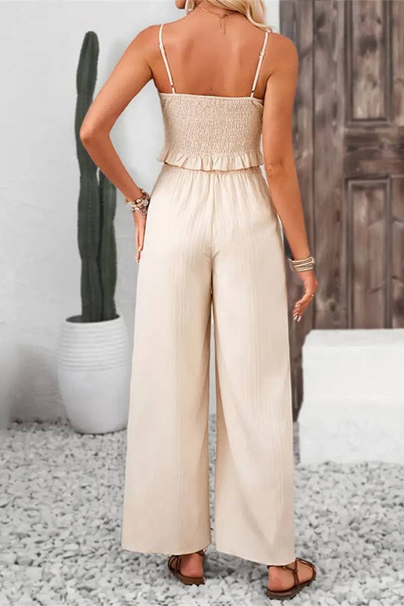 CWSS1120_SUMMER STRAIGHT SLIT CASUAL TWO-PIECE