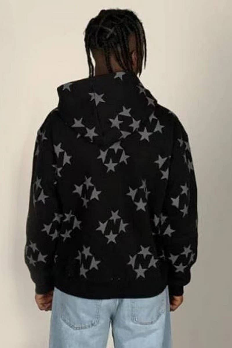 CWOCO1276_CASUAL FASHION CARDIGAN HOODED COUPLE SWEATSHIRT