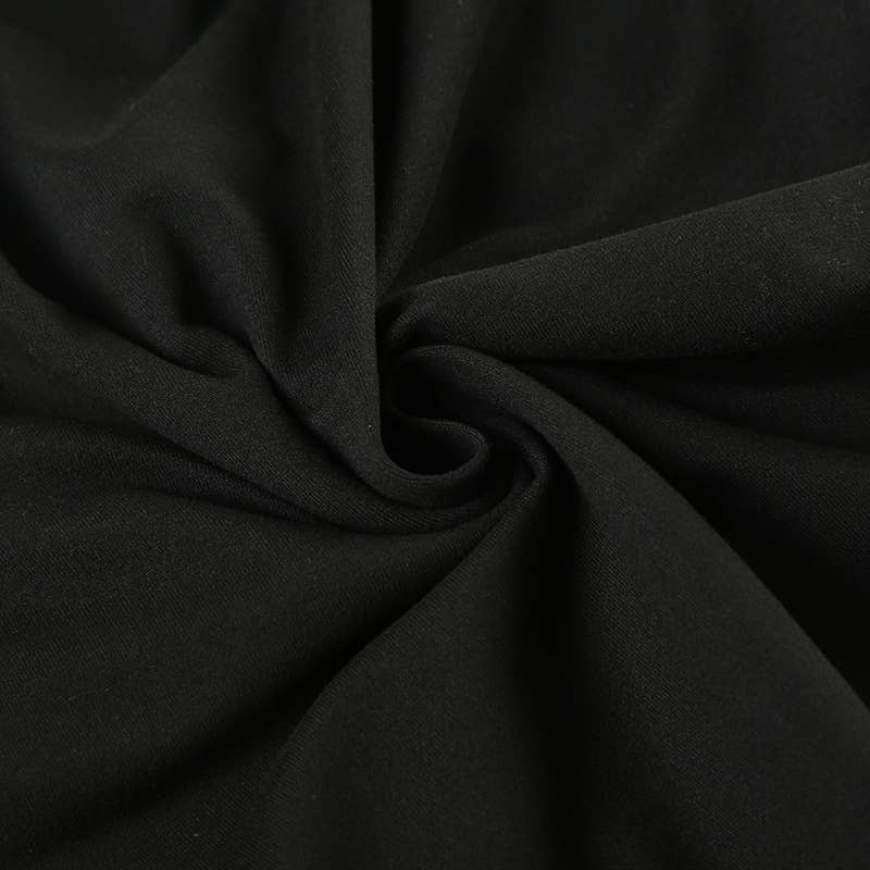 Crew-neck lace patchwork long-sleeved T-shirt