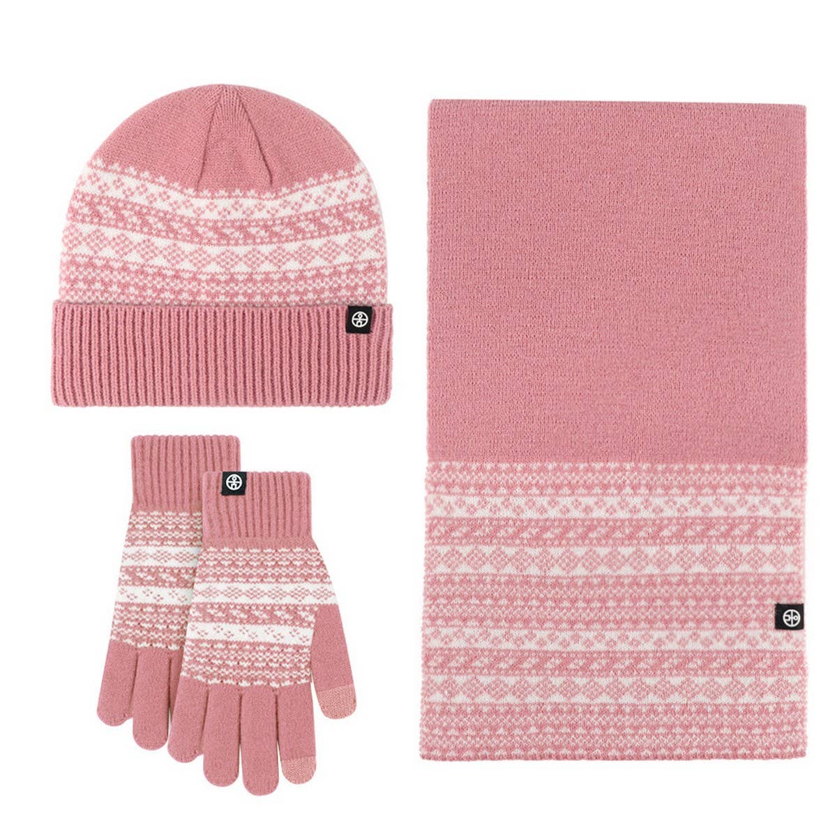 WINTER WARM KNITTED WINDPROOF THREE-PIECE SUIT