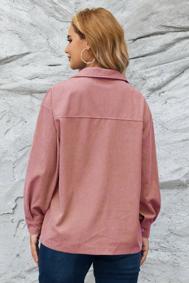 CWTSTL2121_WINTER CORDUROY LONG SLEEVE SHIRT TOP