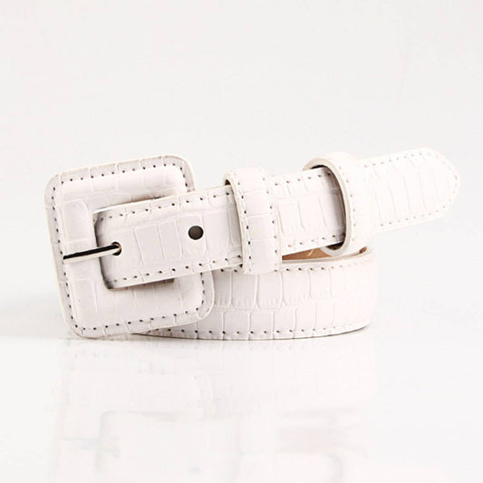 Fashionable stone-patterned bag buckle women belt