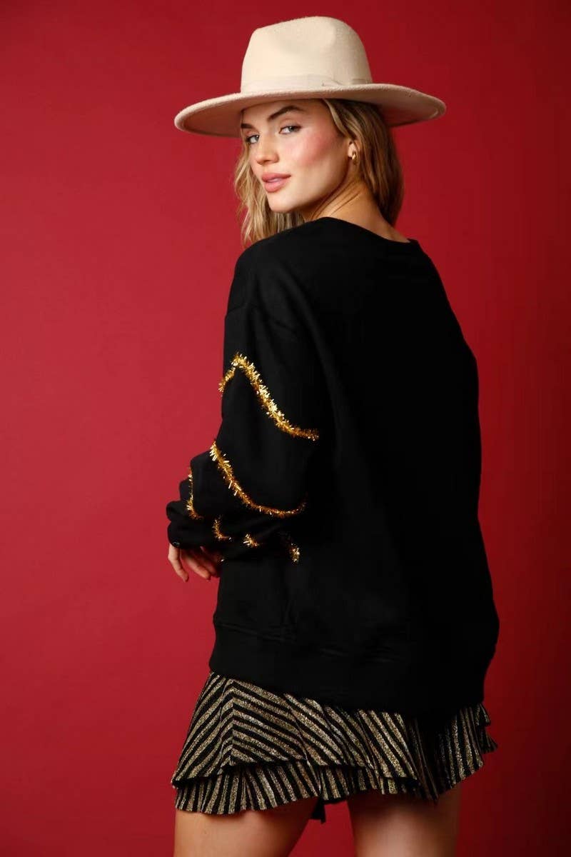 CWTBLL01237_SEQUIN CHRISTMAS TREE LONG SLEEVE SWEATSHIRT