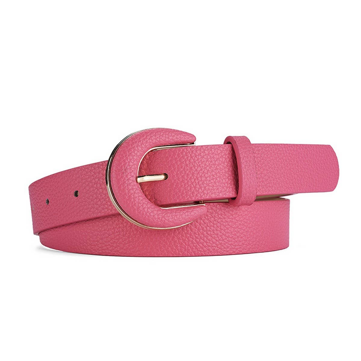 SIMPLE LYCHEE PRINT EMBELLISHED JEANS BELT_CWASC0574