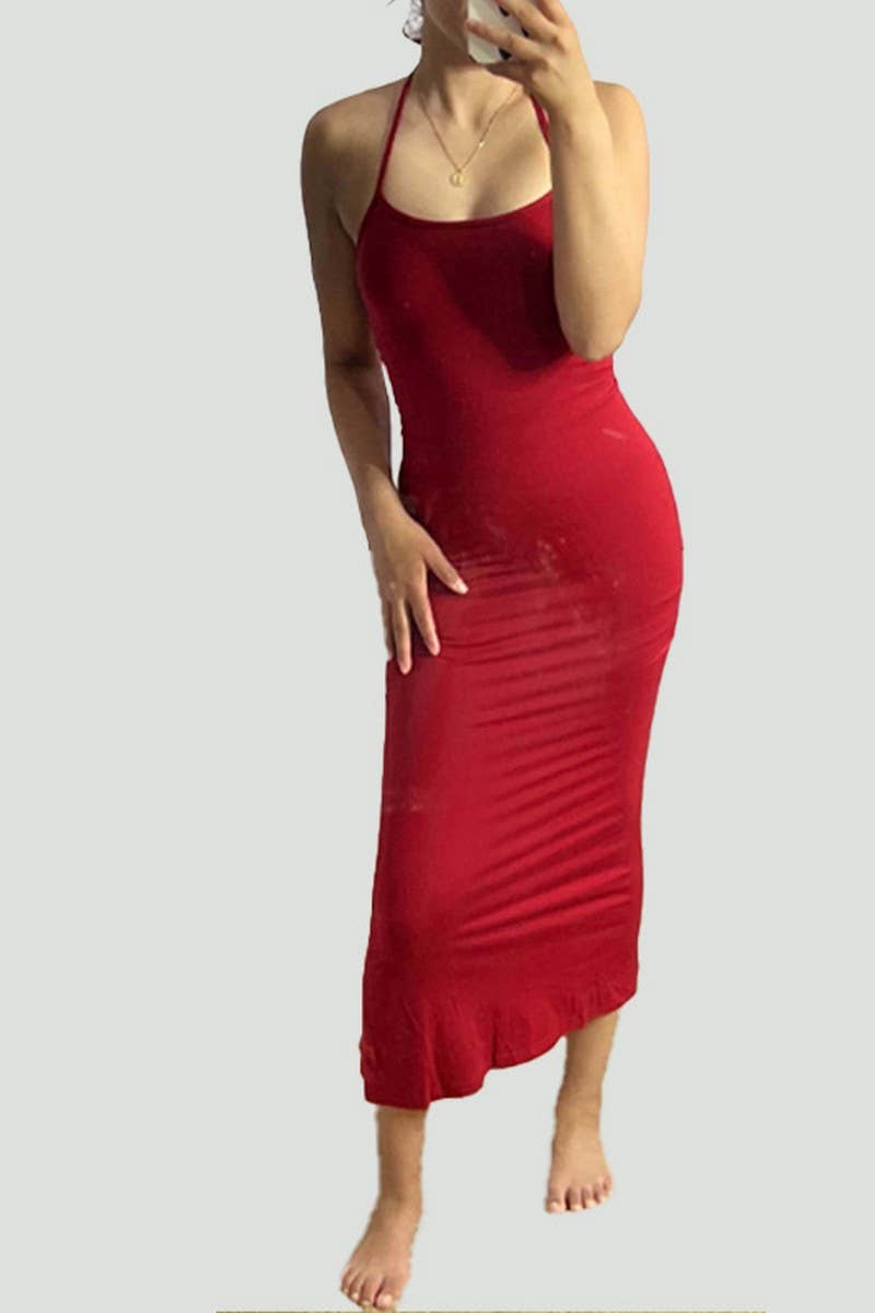 CWDHL1004_HALTER LEOPARD BACKLESS BODYCON CLUB DRESS