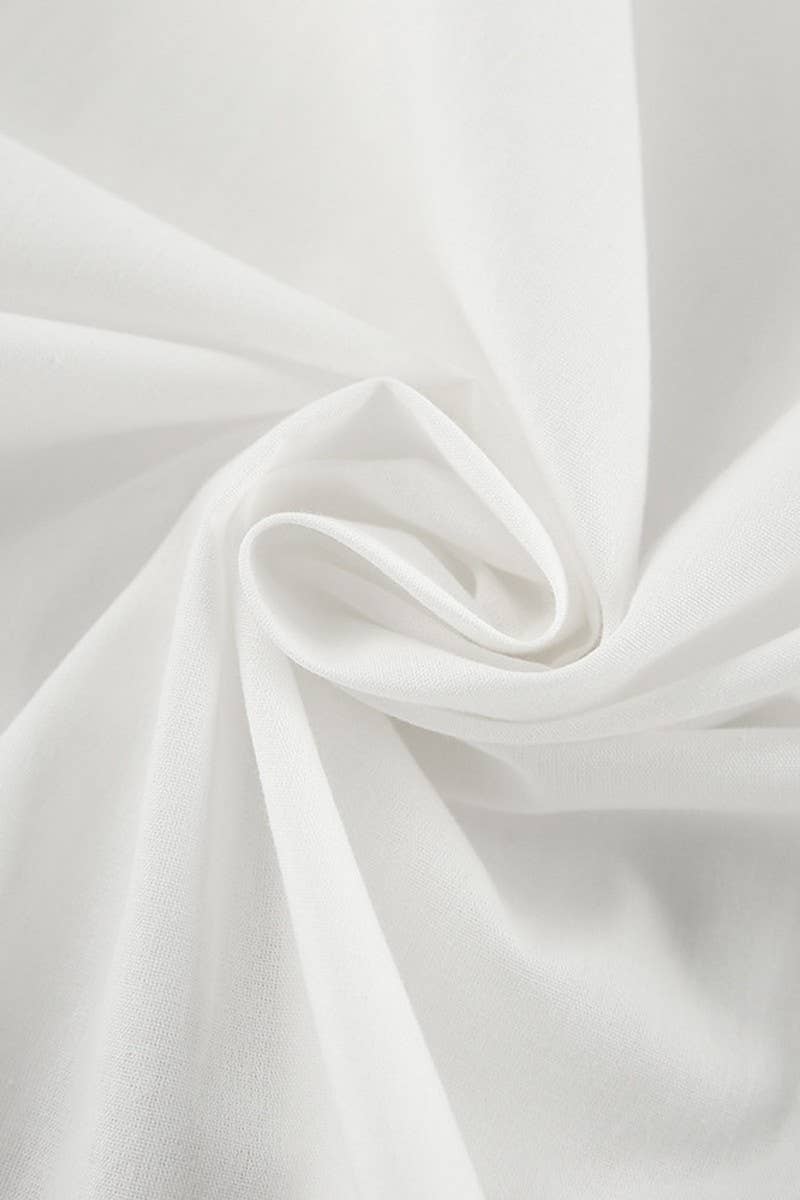 CWSPJ0264_WHITE LONGSLEEVED AND LONG-PANTS TWO-PIECE PAJAMA