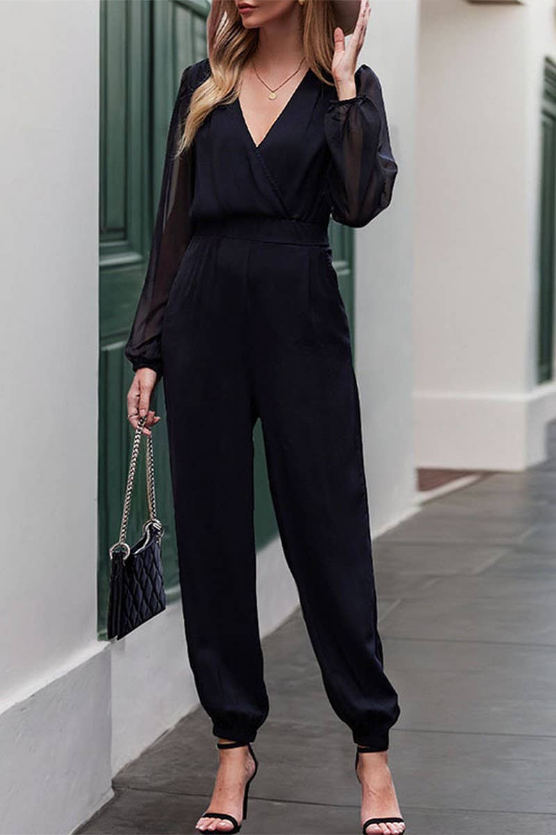 CWSS1082_NEW SUMMER ELEGANT COMMUTER JUMPSUIT