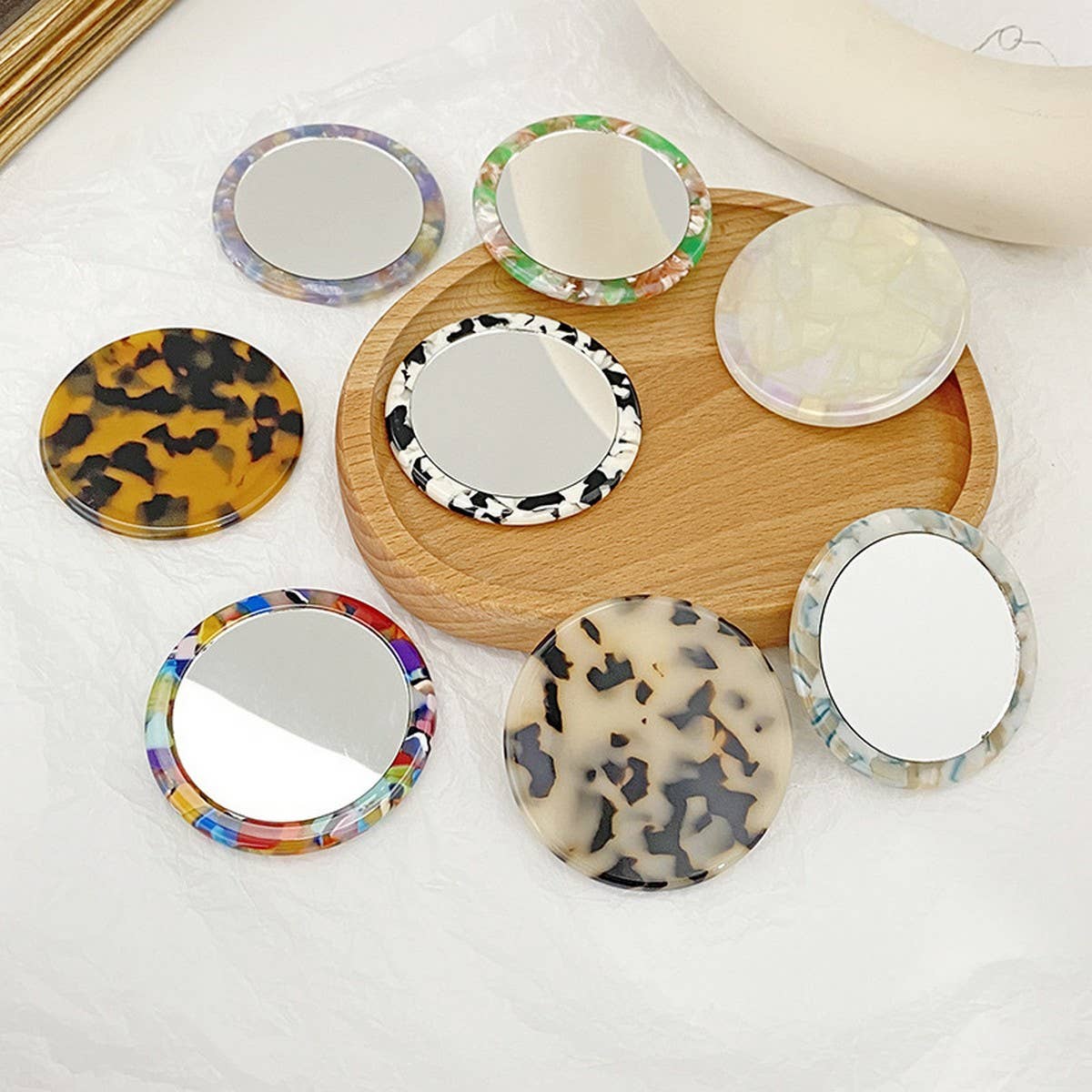Compact Portable Makeup Mirror for On-the-Go