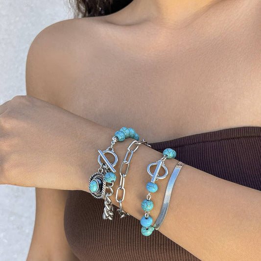 NEW RETRO PERSONALITY MULTI-ELEMENT BRACELET