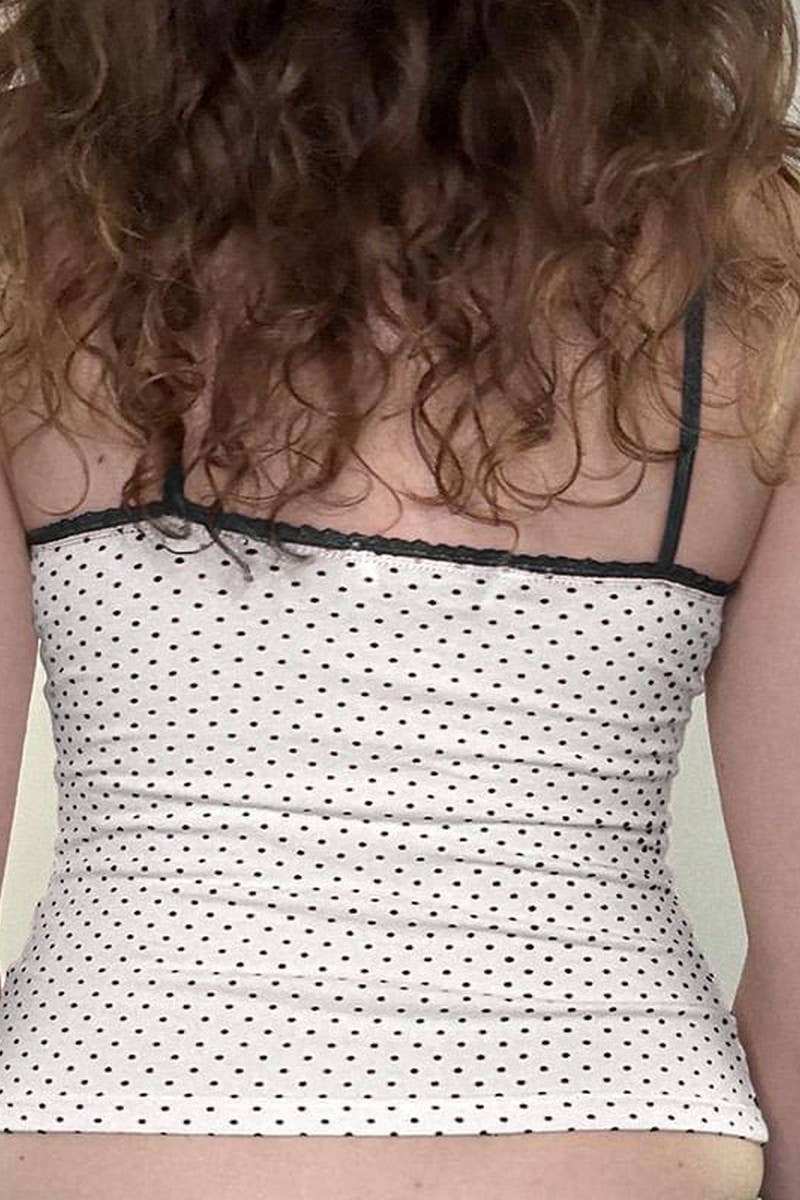 CWTTK0723_POLKA DOT CONTRAST CAMISOLE TOP