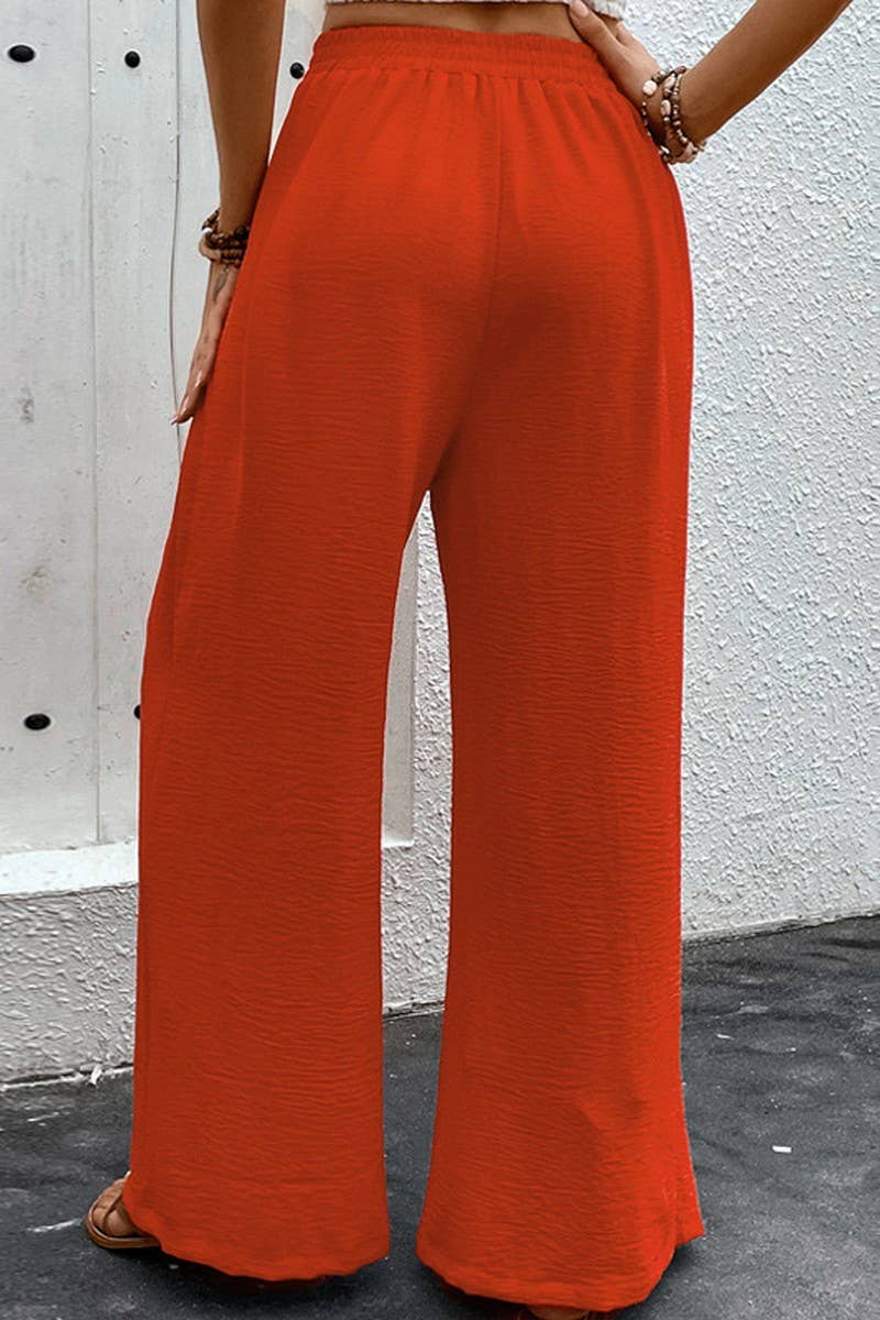 CWBLP0764_CASUAL HIGH WAIST WIDE LEG TROUSERS