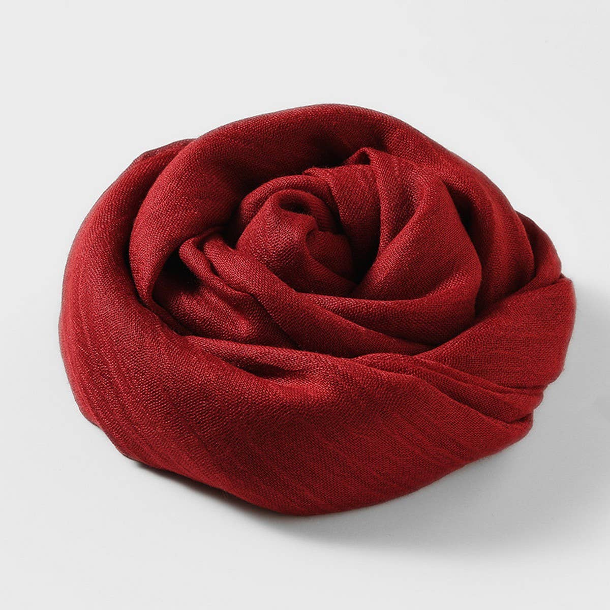 SOLID COLOR LONG LIGHTWEIGHT SCARF WRAP SHAWL_CWASC0204