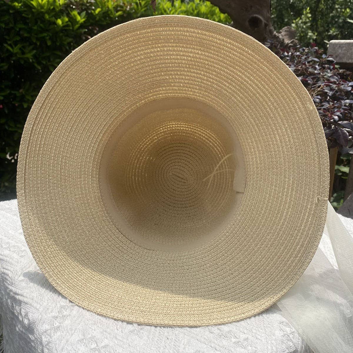 Summer Elegant Pearl Bow Straw Hat for Women_CWAH3401