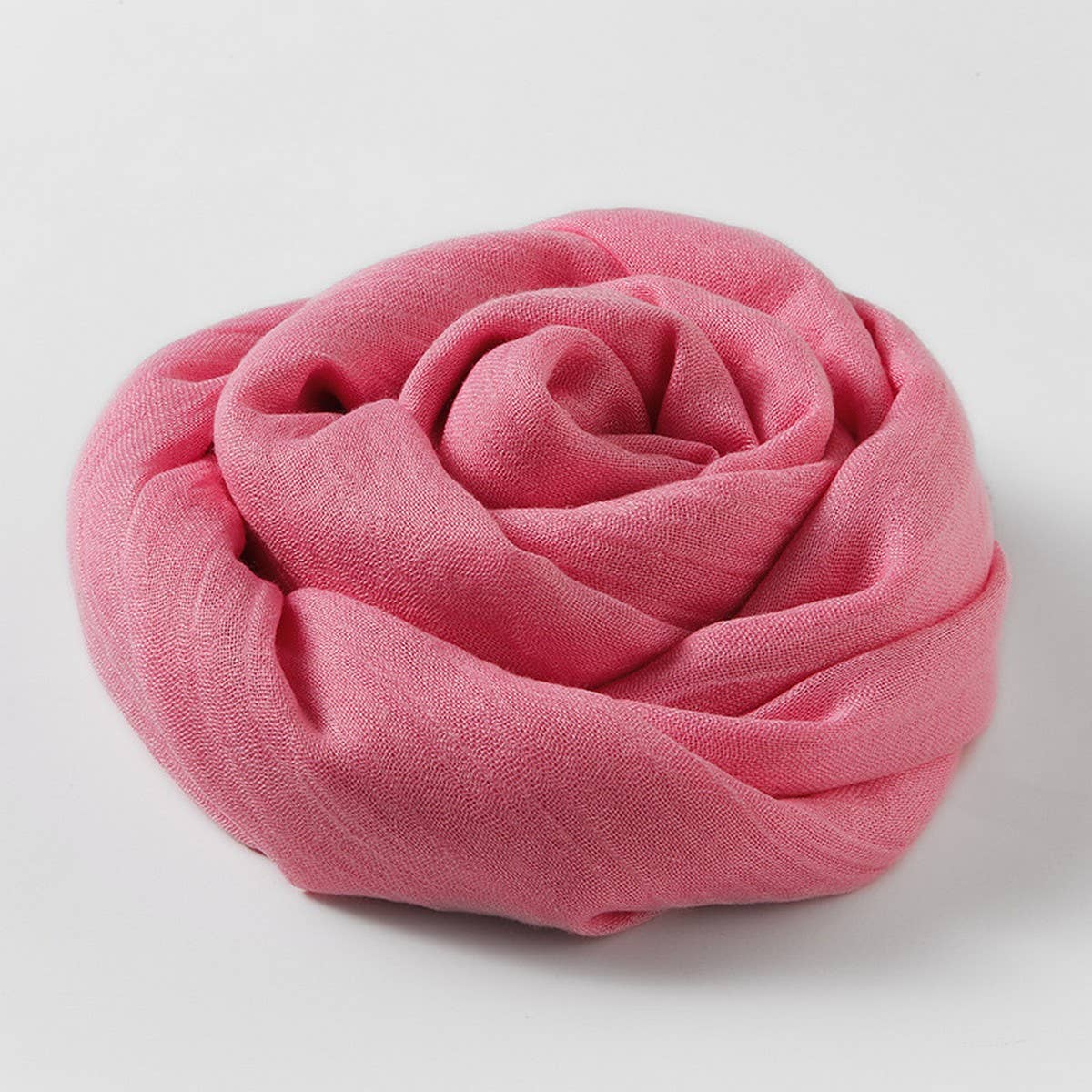 SOLID COLOR LONG LIGHTWEIGHT SCARF WRAP SHAWL_CWASC0204